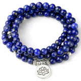 Mala en lapis-lazuli